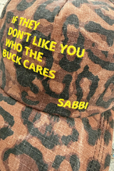 The Leopard Who the Buck Cares Cap