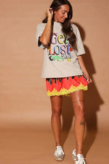 Liar Liar shorts on Fire Lace Shorties