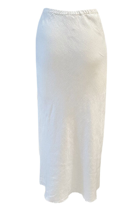 Linen Slip Skirt - White – Neon Collective