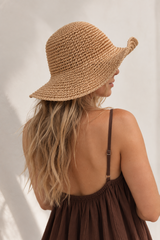 Little Miss Sunshine Beach Hat - Tan