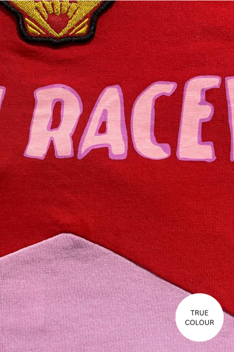 Mermaid Racing Long Sleeve Tee - Pink