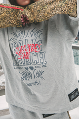 Be Happy Leopard Long Sleeve Tee