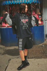 Be Happy Gingham Longsleeve Tee