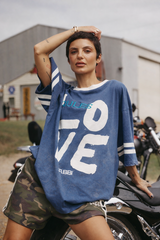 The Love Revolution Tee - Blue