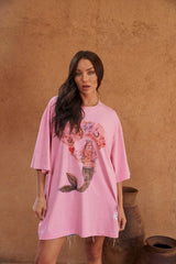 Lucky Mermaid Tee - Pink