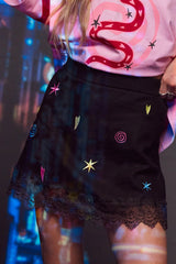 Lucky Mini Skirt - Midnight