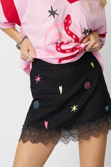 Lucky Mini Skirt - Midnight