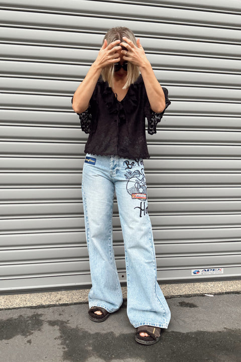 Mermaid Racing Denim Jean