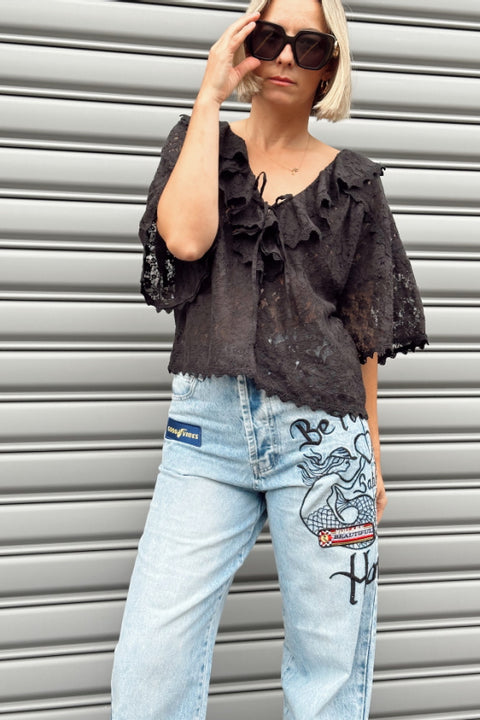 Mermaid Racing Denim Jean