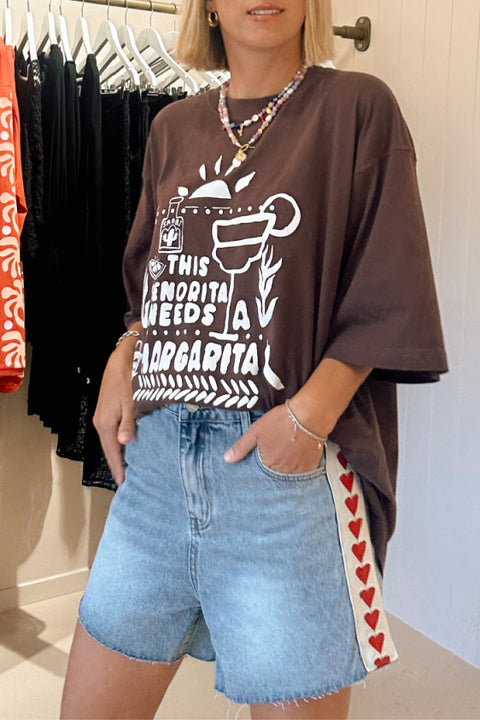 The Margie Tee - Dark Chocolate