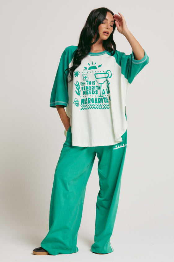 The Margie Raglan Tee - Green