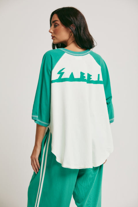 The Margie Raglan Tee - Green