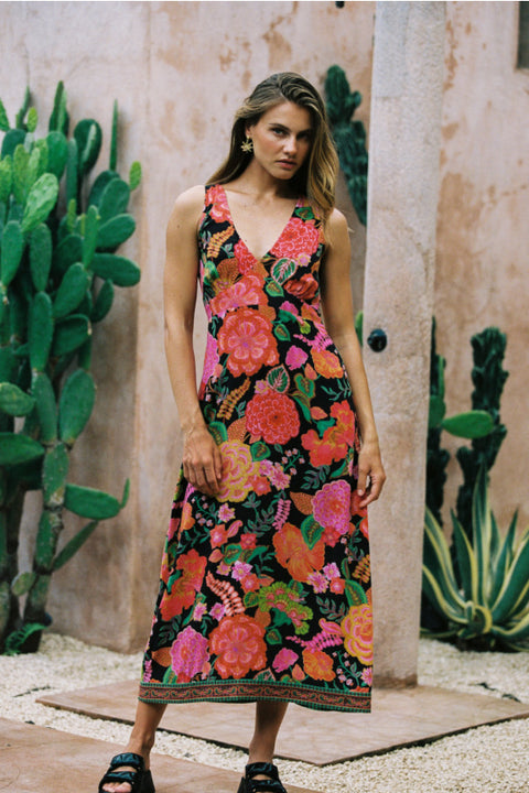 Marley Midi Dress - Paprika