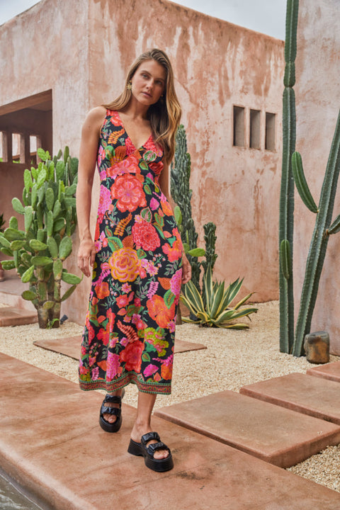 Marley Midi Dress - Paprika