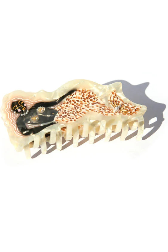 Adella Mermaid Hair Claw - Pearl
