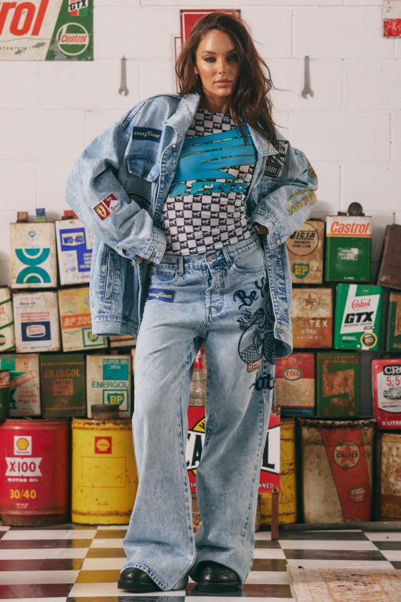 Mermaid Racing Denim Jacket