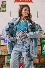 Mermaid Racing Denim Jean