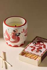 Paddywax A Dopo Mermaid Ceramic Candle - Ginger & Teak
