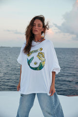 The Very Oversized Mermaid Tee - White