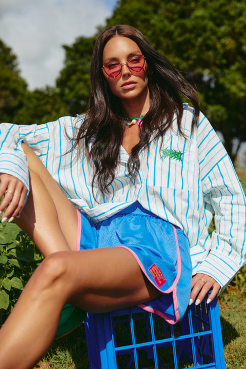 The Mesh Boxer Short - Blue