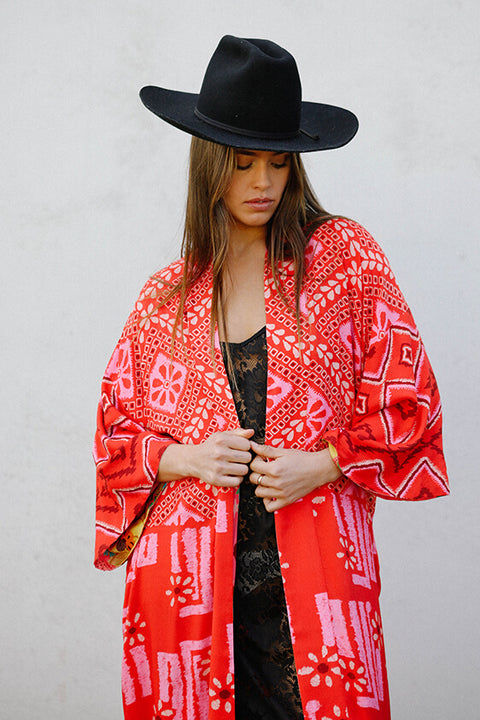 Libertine Reversible Robe - Cayenne