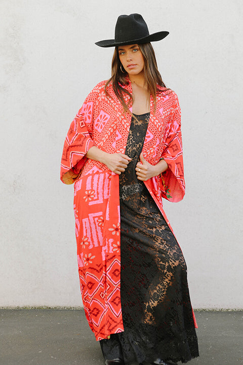 Libertine Reversible Robe - Cayenne