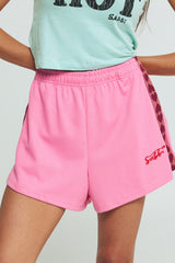 Raving Hearts Mini Shorts - Hot Pink