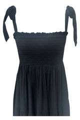 Moondance Shirred Mini - Black Fujiette