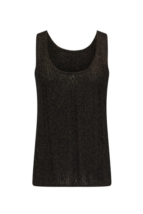 The Moss Knit Singlet - Onyx