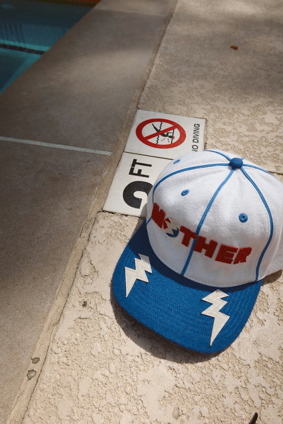 HAPPY LITTLE MOTHER Lightning Bolt Cap | Blue