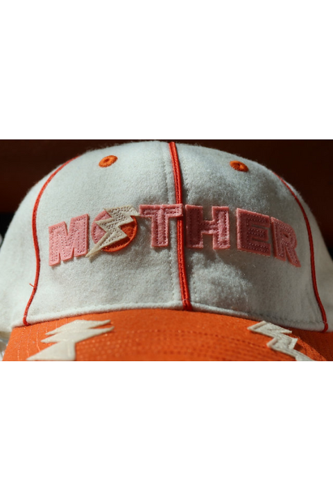 HAPPY LITTLE MOTHER Lightning Bolt Cap - Orange