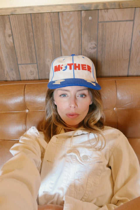 HAPPY LITTLE MOTHER Lightning Bolt Cap | Blue