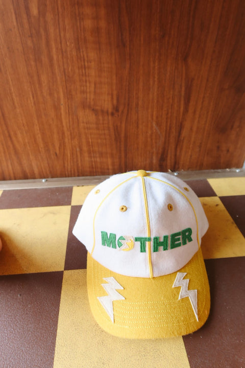 HAPPY LITTLE MOTHER Lightning Bolt Cap - Yellow