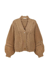 Mulberry Knit Cardigan - Toasted Almond