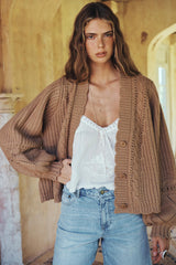 Mulberry Knit Cardigan - Toasted Almond