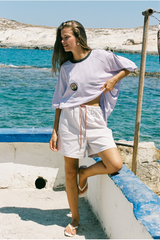 Nonna's Racing Tee - Lilac