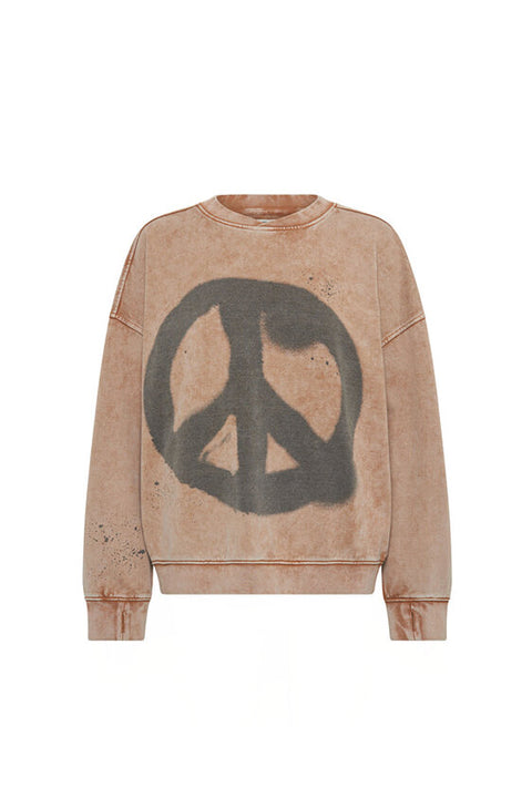 Peace Retro Sweater - Stone