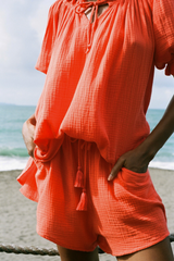 Safari Paperbag Boxer Shorts - Orange
