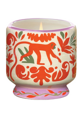 Paddywax A Dopo Monkey Ceramic Candle - Coconut & Amber