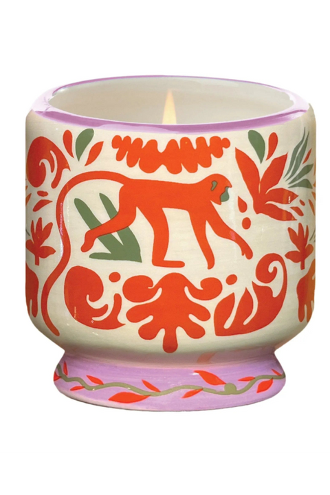 Paddywax A Dopo Monkey Ceramic Candle - Coconut & Amber