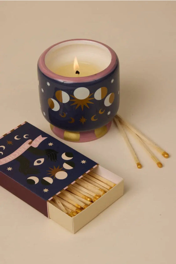 Paddywax A Dopo Moon Ceramic Candle - Jasmine & Rose