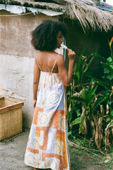 Noir Maxi Slip - Paisley Patchwork