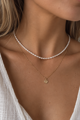 Dainty Pearl Layer Necklace