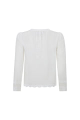 Prairie Long Sleeve Blouse - Antique White