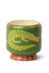 Paddywax A Dopo Crocodile Ceramic Candle - Prickly Pear