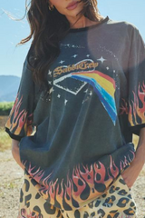 Flaming Leopard Short