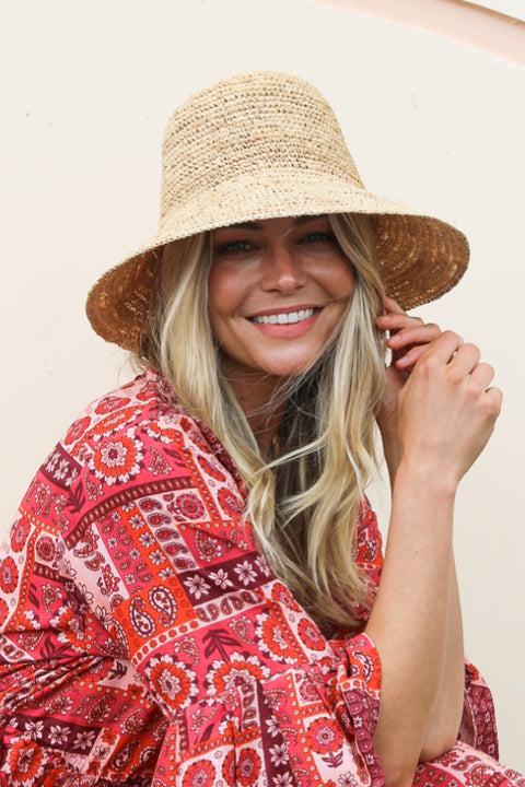 Raffia Bucket Hat