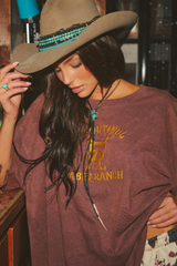The Very Oversized Ranch Tee - Brown