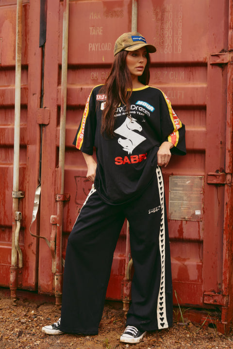 The Raving Hearts Pants - Black