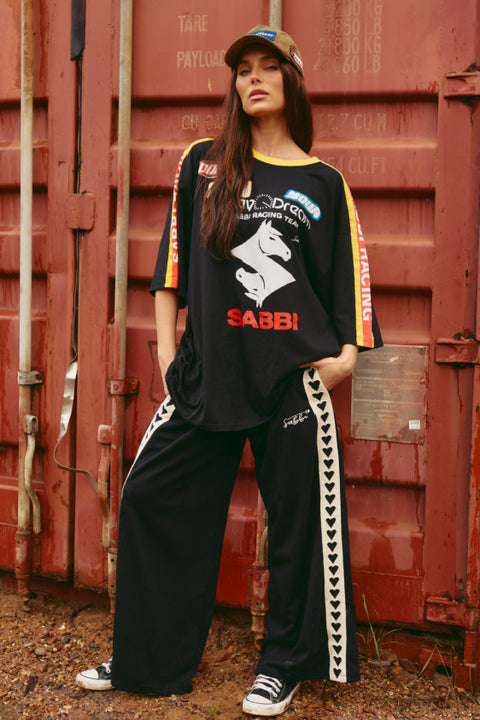 The Raving Hearts Pants - Black